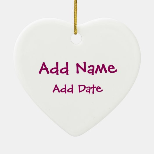 Ornement En Céramique Lutteur - Lumière/Rouge (Dos)