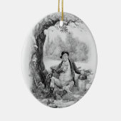 Ornement En Céramique M. Pickwick, de 'Charles Dickens : Un bavardage (Droite)