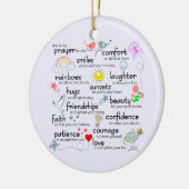 Ornement En Céramique Ma prière pour vous (Gauche)