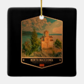 Ornement En Céramique Macédoine du Nord (Dos)