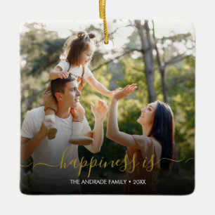 Ornement En Céramique Machine à écrire minimaliste   Deux photos et text