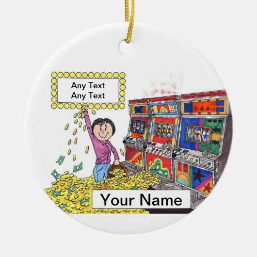 Ornement En Céramique Machine à sous - femelle (Devant)