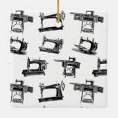 Ornement En Céramique Machines à coudre anciennes COULEUR ARRIÈRE - PLAN (Dos)