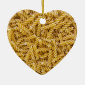 Ornement En Céramique Macro pasta Fusilli en tant que structure arrière  (Devant)