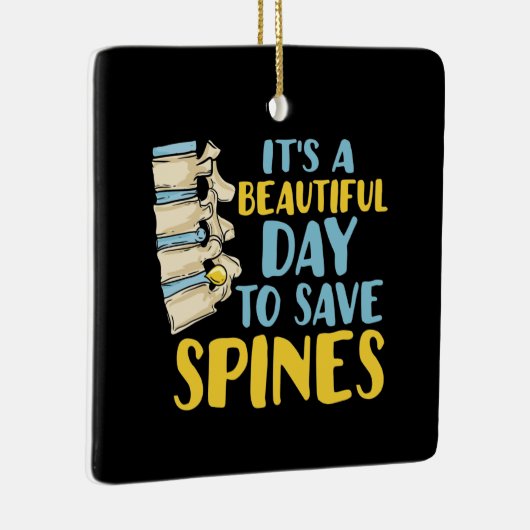 Ornement En Céramique Magnifique journée de chiropraticien pour sauver l (Droite)