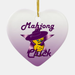 Ornement En Céramique Mahjong Chick #9