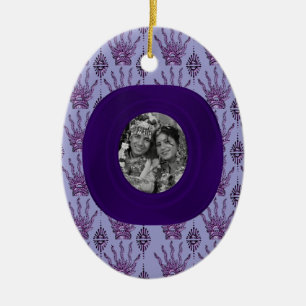 Ornement En Céramique Main de henné (violet) (Mariage)