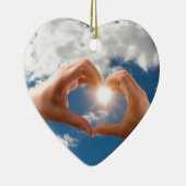 Ornement En Céramique Mains d'amour (Droite)