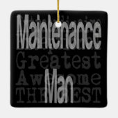 Ornement En Céramique Maintenance Man Extraordinaire (Dos)