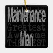 Ornement En Céramique Maintenance Man Extraordinaire (Devant)