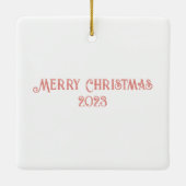 Ornement En Céramique Maison de pain d'épices (Dos)