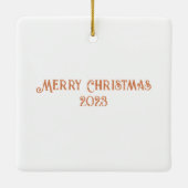 Ornement En Céramique Maison de pain d'épices (Dos)