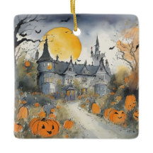 Maison hantée avec Citrouilles