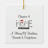 ORNEMENT EN CÉRAMIQUE MAISON SWFL NEST EAGLE EYE SPARKLE SANTA HATS (Dos)