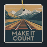 Ornement En Céramique Make It Count<br><div class="desc">Make It Count</div>