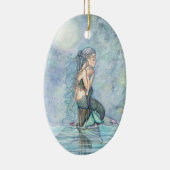 Ornement En Céramique Mama et bébé Sirène (Droite)