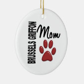 Ornement En Céramique Maman 2 de griffon de Bruxelles (Droite)