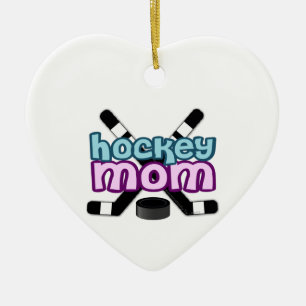 Ornement En Céramique Maman d'hockey