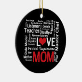 Ornement En Céramique Maman multitâche - le jour de mère ou (Droite)