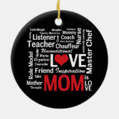 Ornement En Céramique Maman multitâche - le jour de mère ou (Dos)