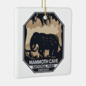 Ornement En Céramique Mammoth Cave National Park Wooly Mammoth Emblem (Droite)