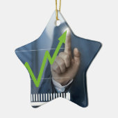 Ornement En Céramique Man showing stock price touchscreen concept (Gauche)