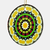 Ornement En Céramique Mandala (Gauche)