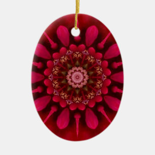 Ornement En Céramique Mandala rose