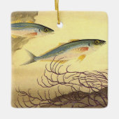 Ornement En Céramique Maquereau Poisson nager dans l'océan (Devant)