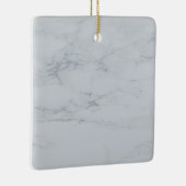 Ornement En Céramique marbre blanc gris Carré en céramique (Droite)