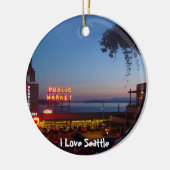 Ornement En Céramique Marché de place de Pike (Gauche)