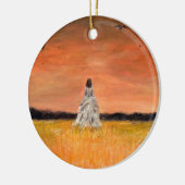 Ornement En Céramique Marche loin avec la dignité (Gauche)