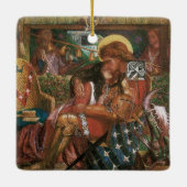 Ornement En Céramique Mariage de St George, Princesse Sabra par Rossetti (Dos)