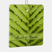 Ornement En Céramique Mariage Green Fern (Droite)