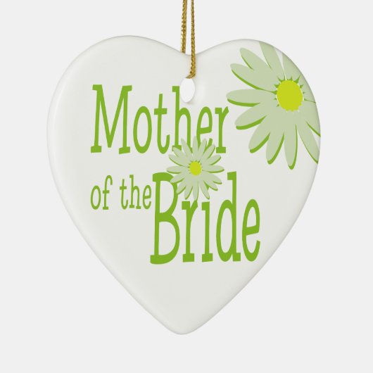 Ornement En Céramique Mariage marguerrier/ Mère de la mariée (Droite)