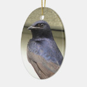 Ornement En Céramique Martin pourpre majestueuse (Gauche)