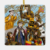 Ornement En Céramique Martyre de saint Thomas Becket (M 031) (Devant)