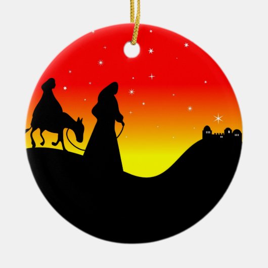 Ornement En Céramique Mary et Joseph (Devant)