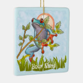 Ornement En Céramique Masquage de grenouille (Droite)