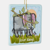 Ornement En Céramique Masquage des éléphants (Droite)