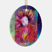 Ornement En Céramique MASQUE EN ROUGE, Monogramme (Droite)