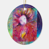 Ornement En Céramique MASQUE EN ROUGE, Monogramme (Gauche)