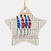 Ornement En Céramique Massai Morans art chrétien Imprimer (Devant)