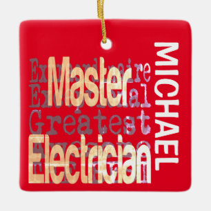 Ornement En Céramique Master Electrician Extraordinaire CUSTOM
