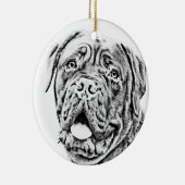 Ornement En Céramique Mastiff français (Droite)