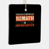 Ornement En Céramique Math Enseignant Math Math est important (Droite)