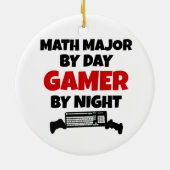 Ornement En Céramique Math Major Gamer (Dos)