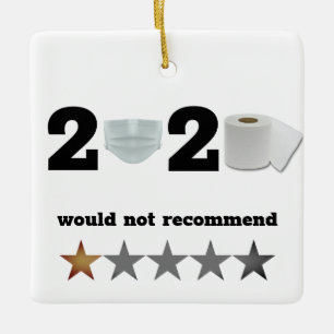 Ornement En Céramique Mauvais Noël 2020