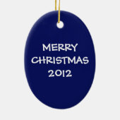 Ornement En Céramique Mauvaises morsures de chien Père Noël noir sur le (Dos)