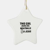 ORNEMENT EN CÉRAMIQUE MEATBALLES ET JÉSUS (Droite)